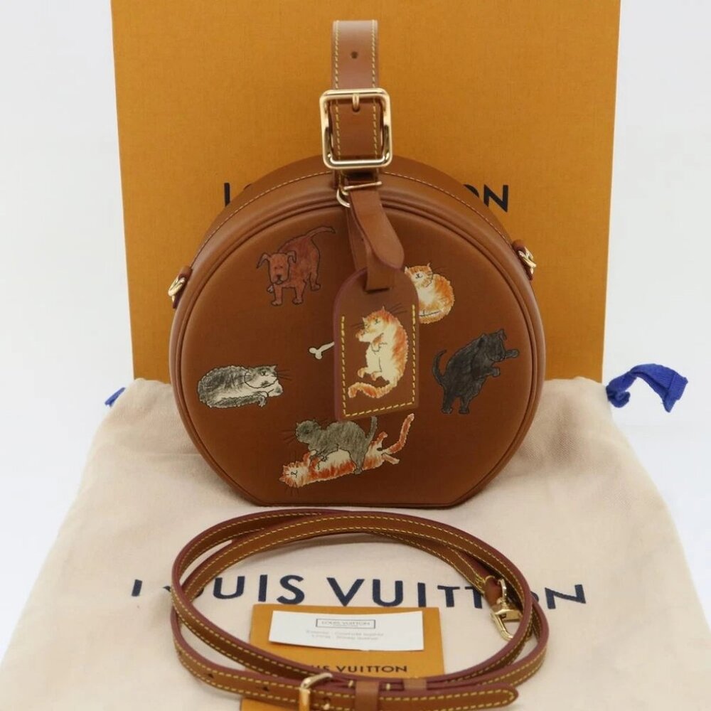 LOUIS VUITTON Catgram Petite Boite Chapeau Shoulder Bag Brown - Picture 15 of 15